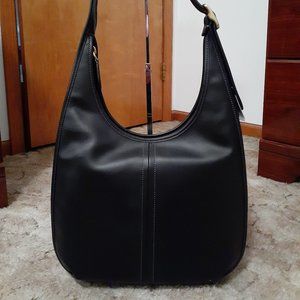 New Coach Leather Ergo 33 Shoulder Bag ~ Black